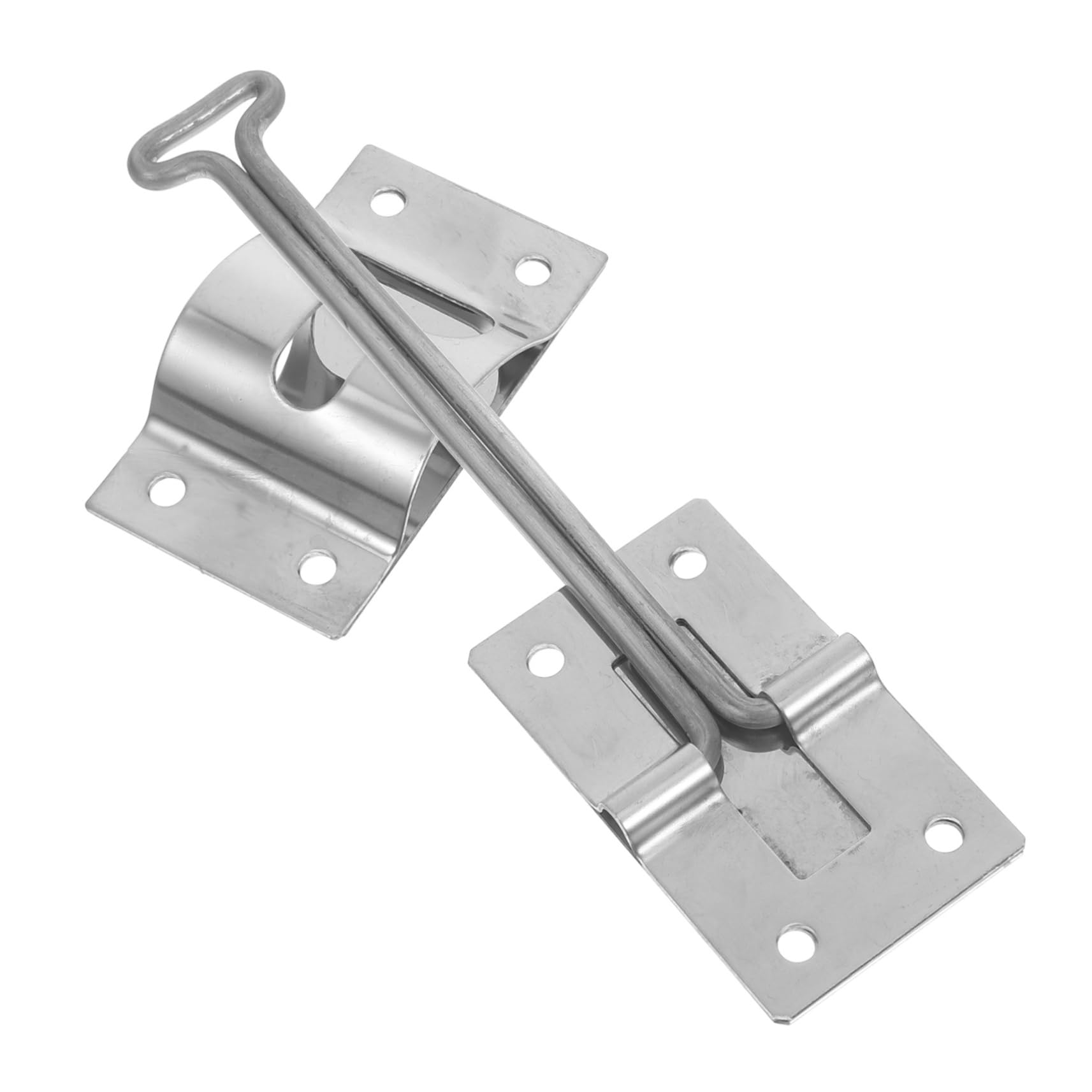 5 Juegos conectar empujar para abrir la puerta detener frente Cerraduras sello de puerta de garaje hardware de la puerta de rv pestillo del soporte de la puerta rv Acero inoxidable OUNONA