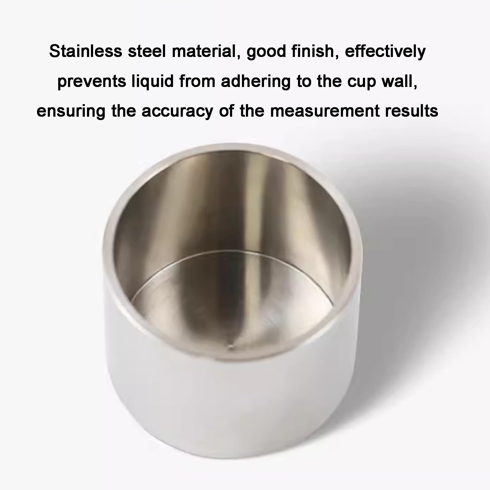 Vaso De Acero Inoxidable Para Medición De Densidad Y Alta Precisión | Error 1 Mg, Diseño Cilíndrico De Boca Ancha, Prueba De Densidad De Recubrimiento (50ml)