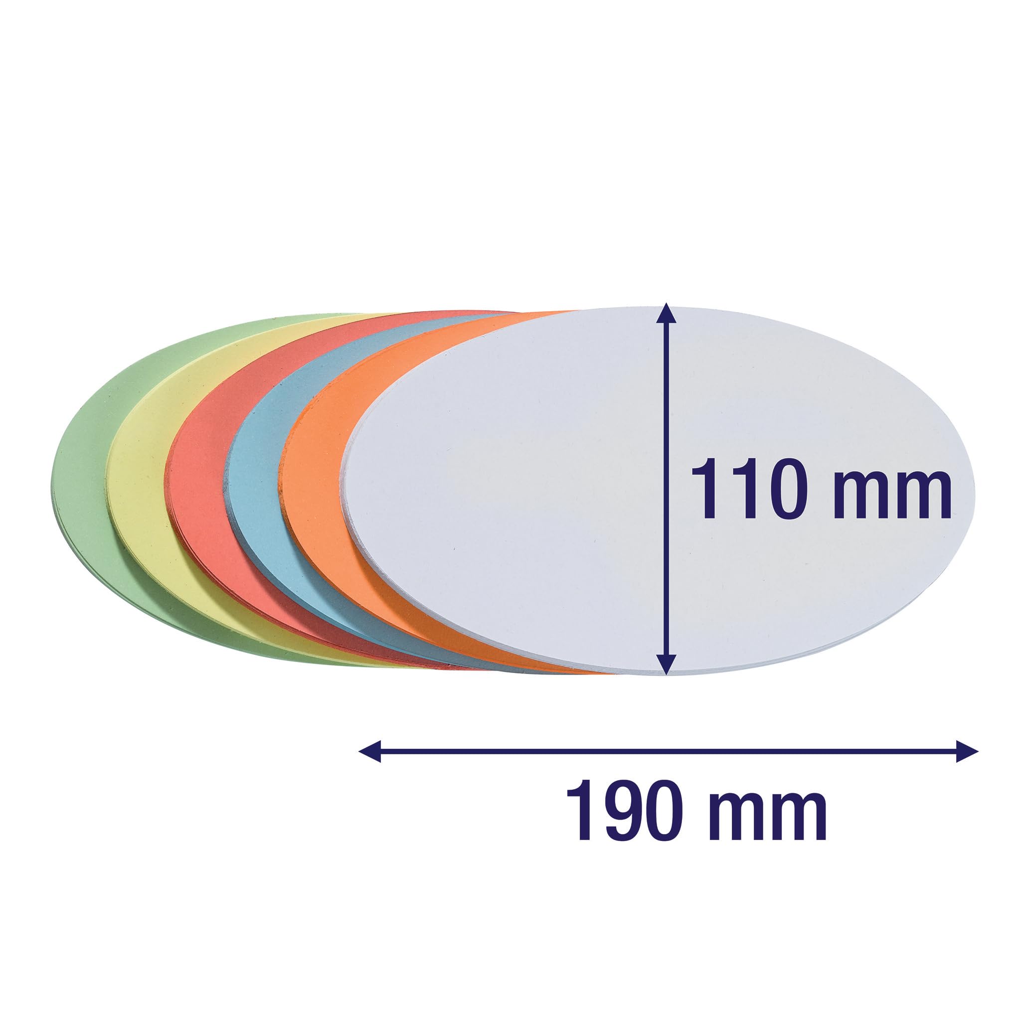 Franken UMZS111999 - Cartoncini di presentazione autoadesivi, confezione da 300, colori assortiti
