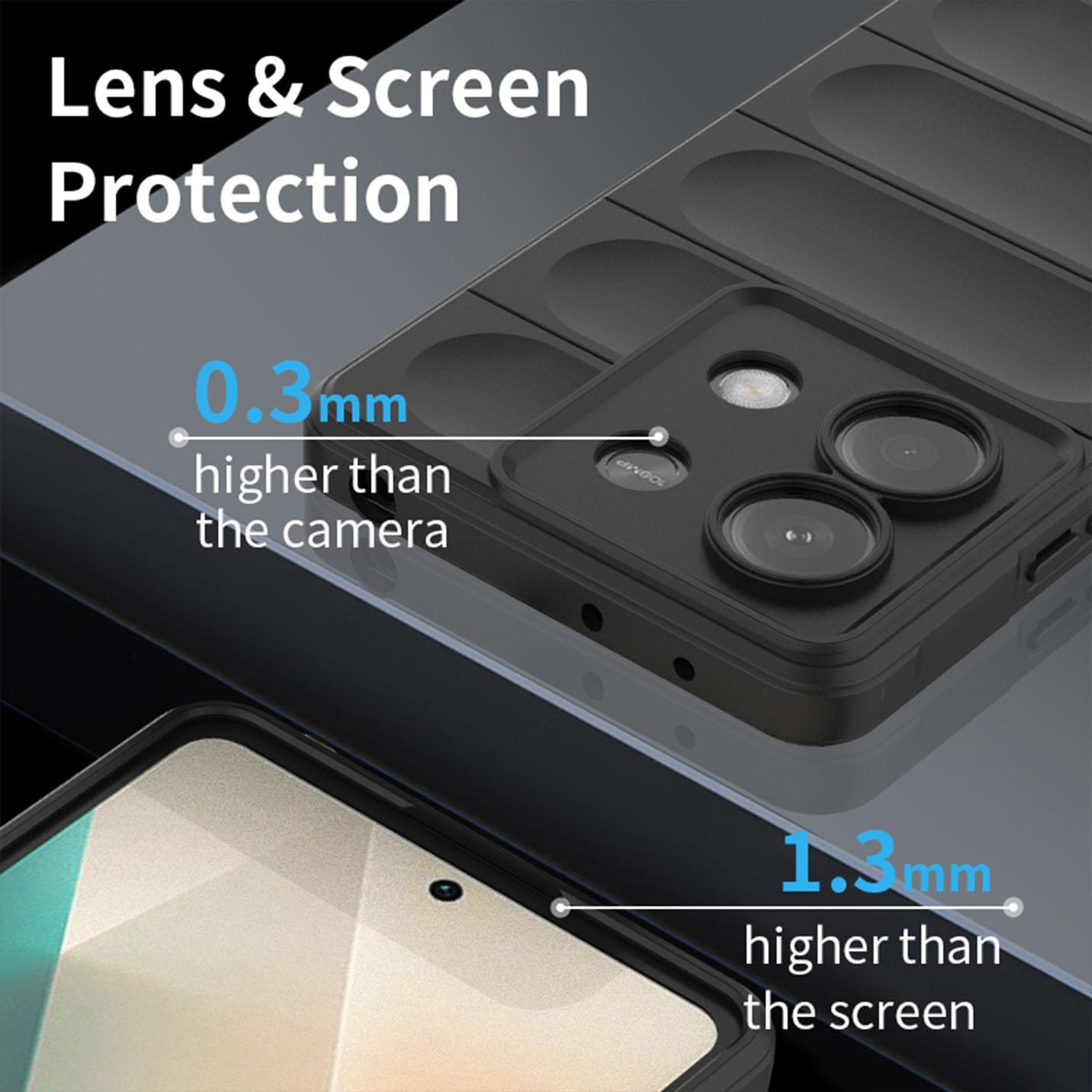 BORYA Hülle Für Xiaomi Redmi Note 13 Pro 5G – Stoßfestes TPU, Airbag-Design, Dünn & Kabellos Ladefähig