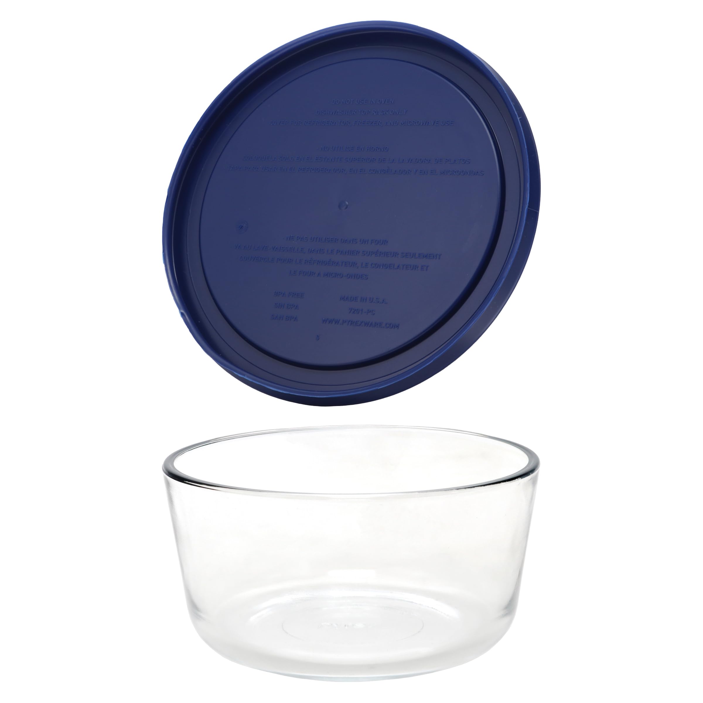 Amazon | Pyrex (パイレックス) ストレージ ラウンドディッシュ ダーク