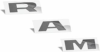 RAM Grille Emblem Overlay Decal 2019-2024 Ram 1500, NOT for Classic or TRX (Color: Granite Crystal Metallic)