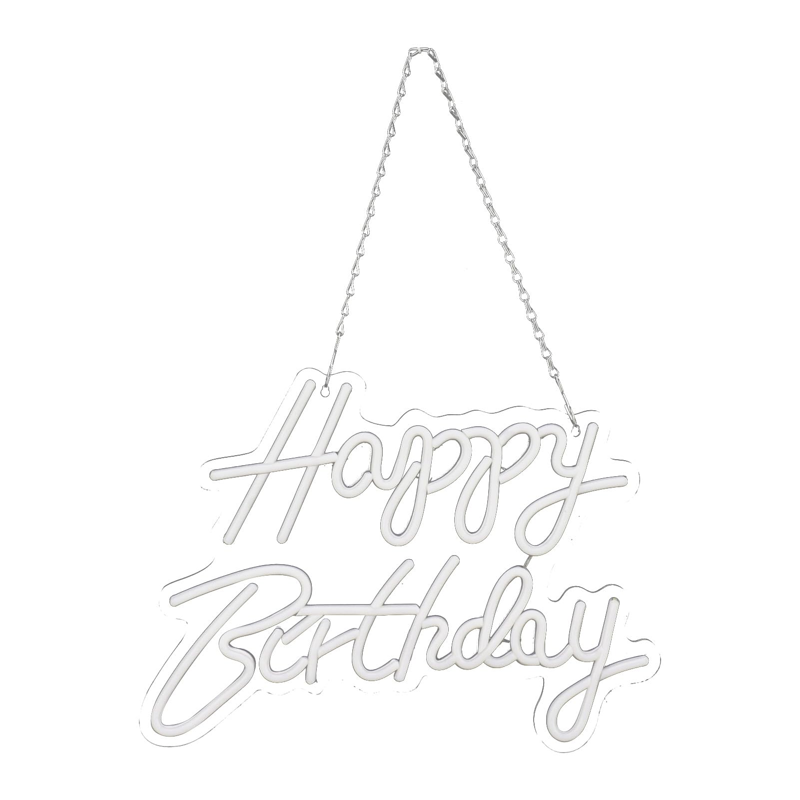 YWBL-WH LED Neon Sign Acrylic Happy Birthday Letter Night Light Cold