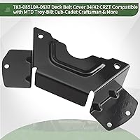 Vista 4 de KitchenKipper 783-08510A-0637 Cubierta de cinturón de cubierta negra para MTD 34/42 CRZT, cortacésped, Troy-Bilt, Cub-Cadet Craftsman, compatible