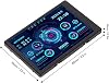 Vbestlife 3.5 Inch IPS USB Mini Screen, AIDA64 PC CPU RAM Data Temperature Display, PC Sensor Panel Display Temperature Monitor for Computer Case, Mini PC Data Monitor
