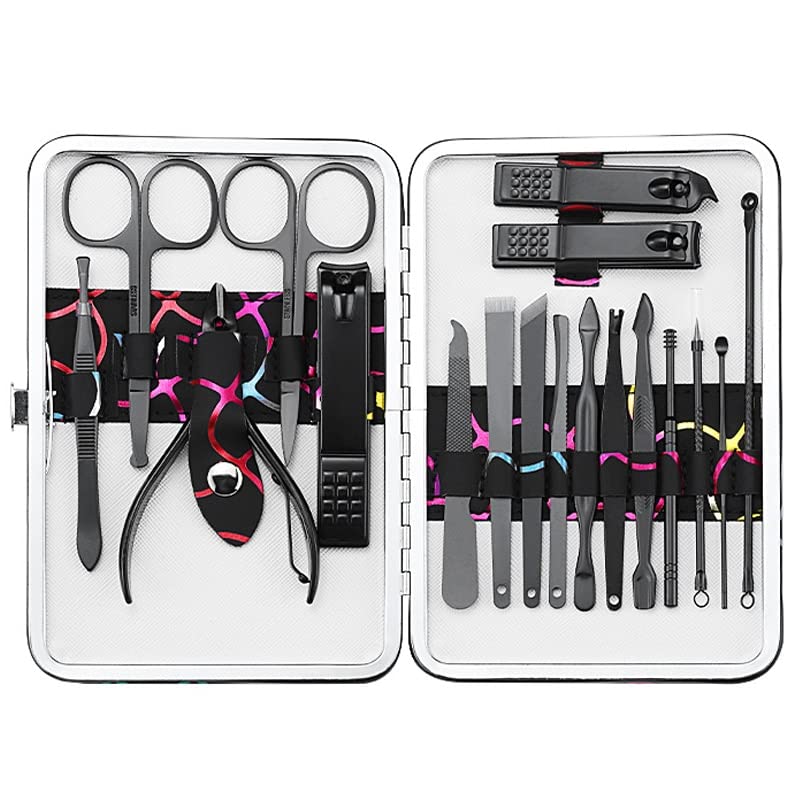Kit de manucure complet avec coupe-ongles noir pour votre routine beauté voyage