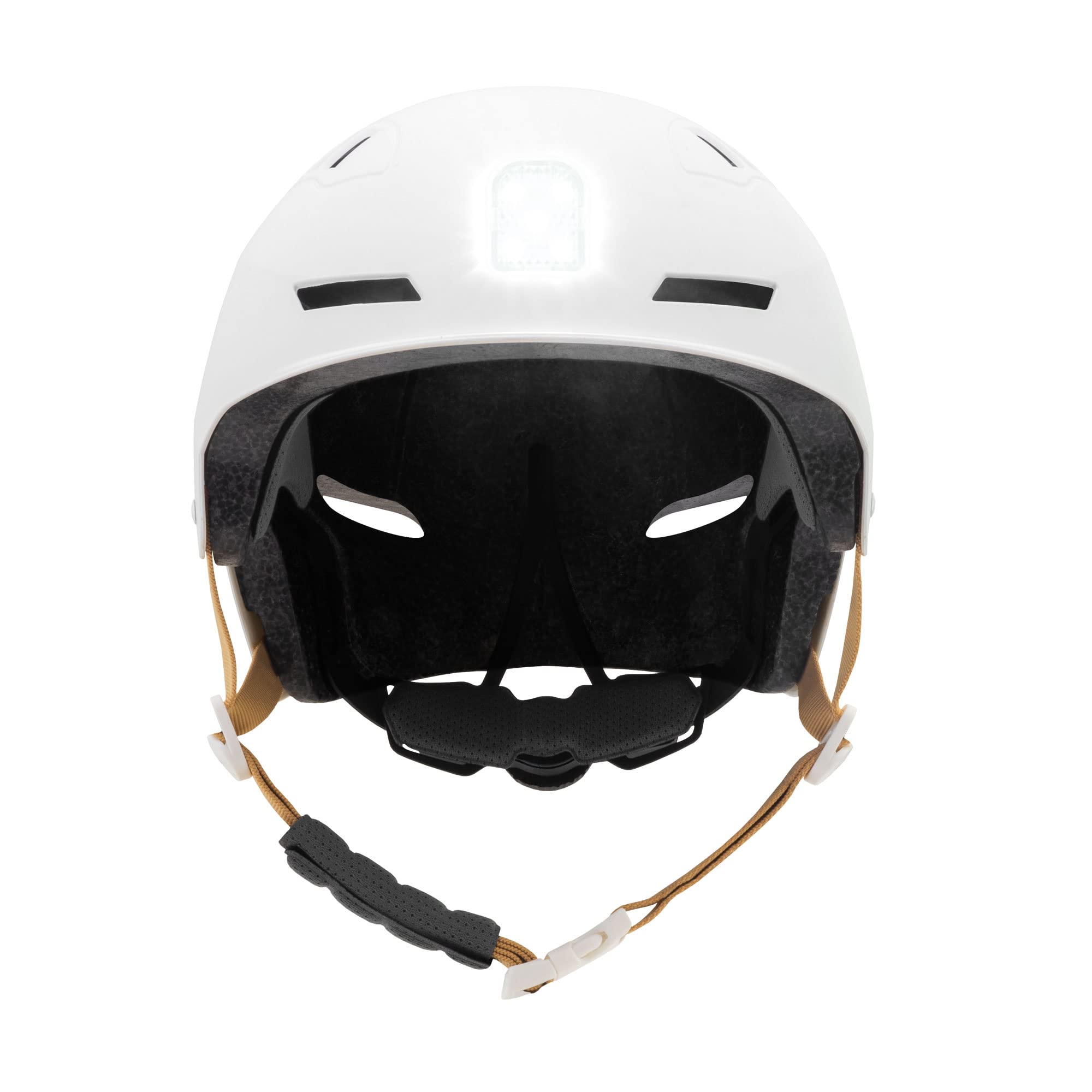 OLSSON Urban Light Casque avec lumière réglable, homologué, résistant aux chocs 360°, LED Avant+Arrière, Doublure Amovible, Ventilation