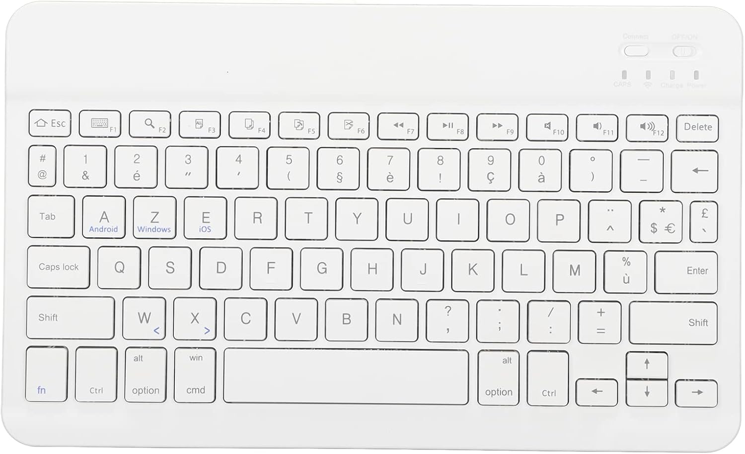 Dilwe Wireless French Keyboard, French European AZERTY Wireless Bluetooth Keyboard