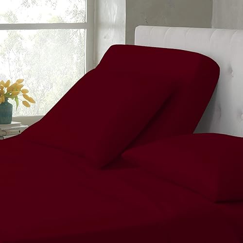 Miniatura 4 de Los juegos de sábanas de 4 piezas son tan suaves y cómodos, sábana bajera dividida en la parte superior Queen  negro para camas ajustables, se