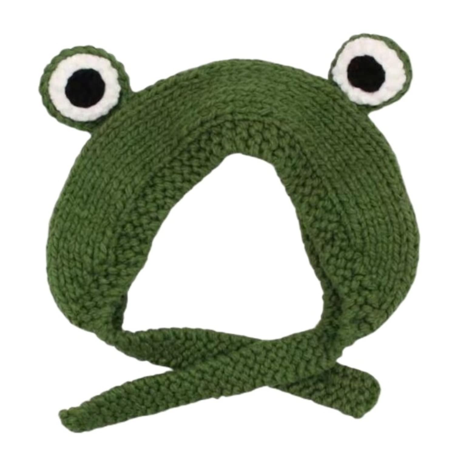 Bonnet hiver grenouille tricoté avec cache-oreilles chaud pour affronter le grand froid