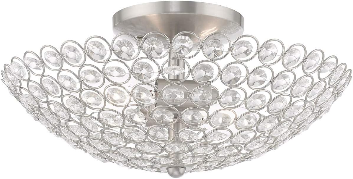 Livex Lighting 2 Lt Brushed Nickel Ceiling Mount