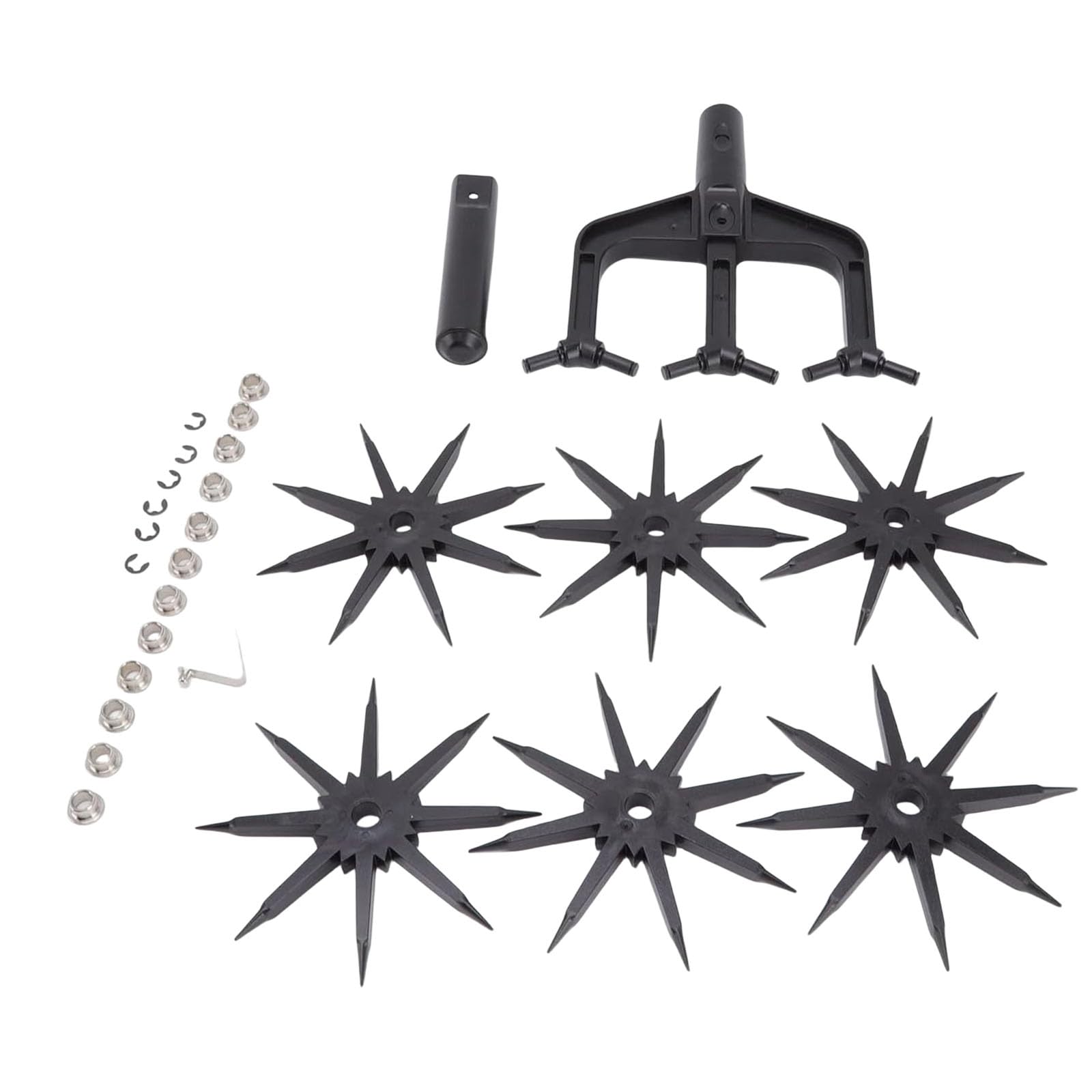 Tsophreniq Green Garden Soil Scarifier Rotary Tiller Plowing Tool Ideal For Loosening In Various Landscapes Rotary Cultivator