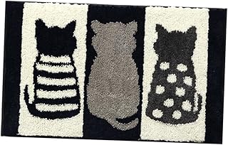 Yardwe Tapete De Chão Tapete De Flocagem Tapete De Porta Tapete Antiderrapante Absorvente De Água Tapete De Chão Tapete De Banheiro Tapete Antiderrapante