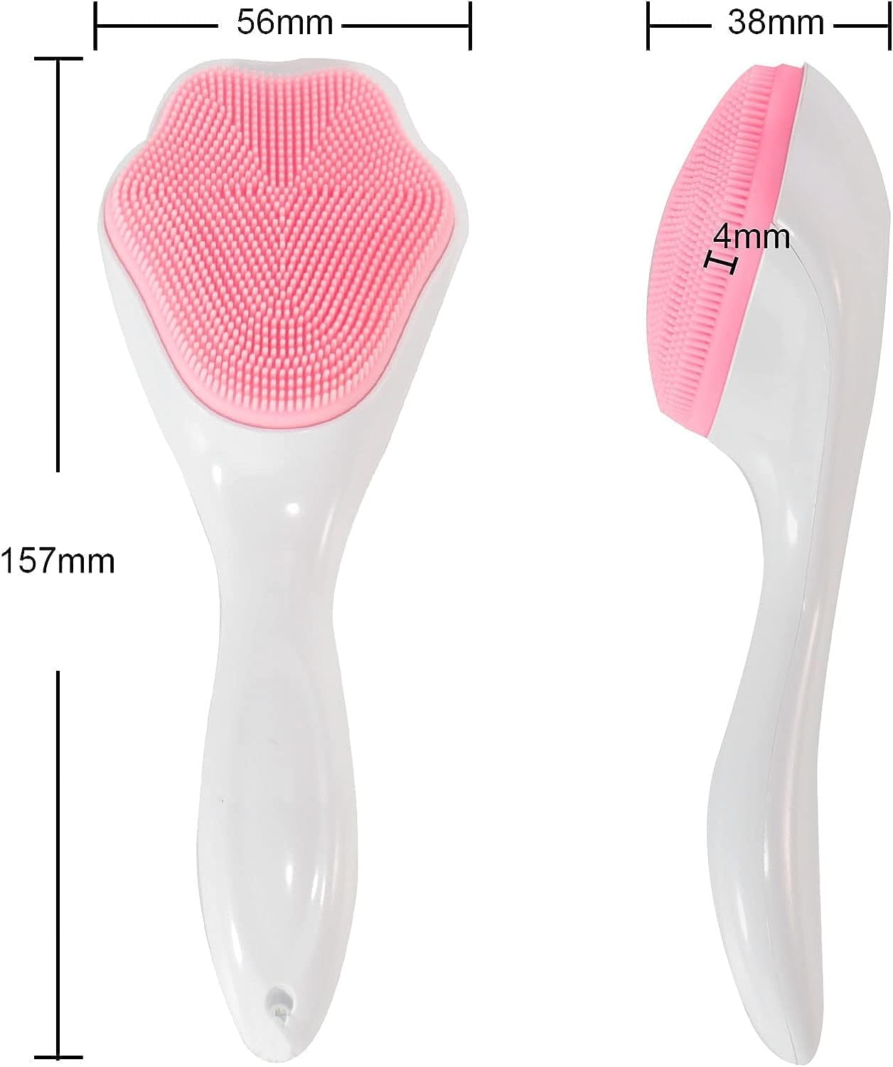 Dhyanexa Face Cleansing Brush Soft Silicone Face Wash Brush Face Scrubber Manual Waterproof Cleansing Skin Care Face Brushes for Cleaning 3