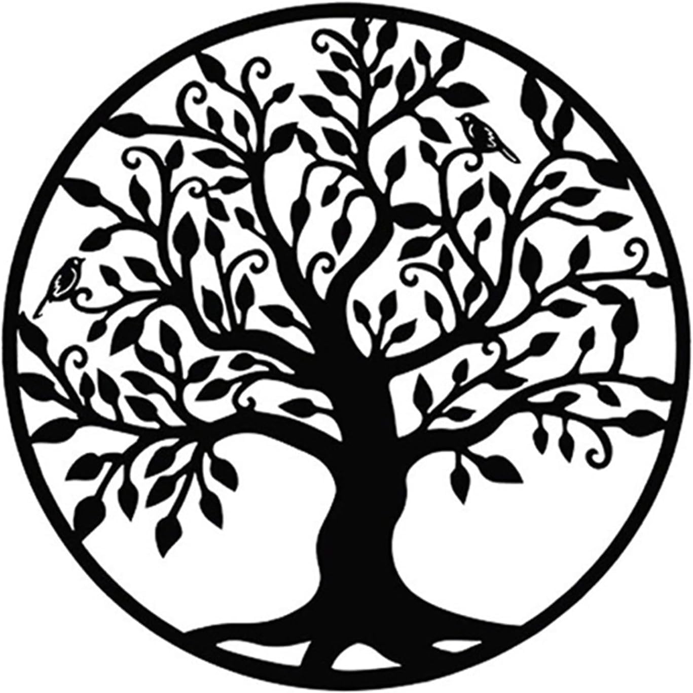 Arbre De Vie Rond en Métal à Offrir pour Décoration Murale de Bureau et Maison