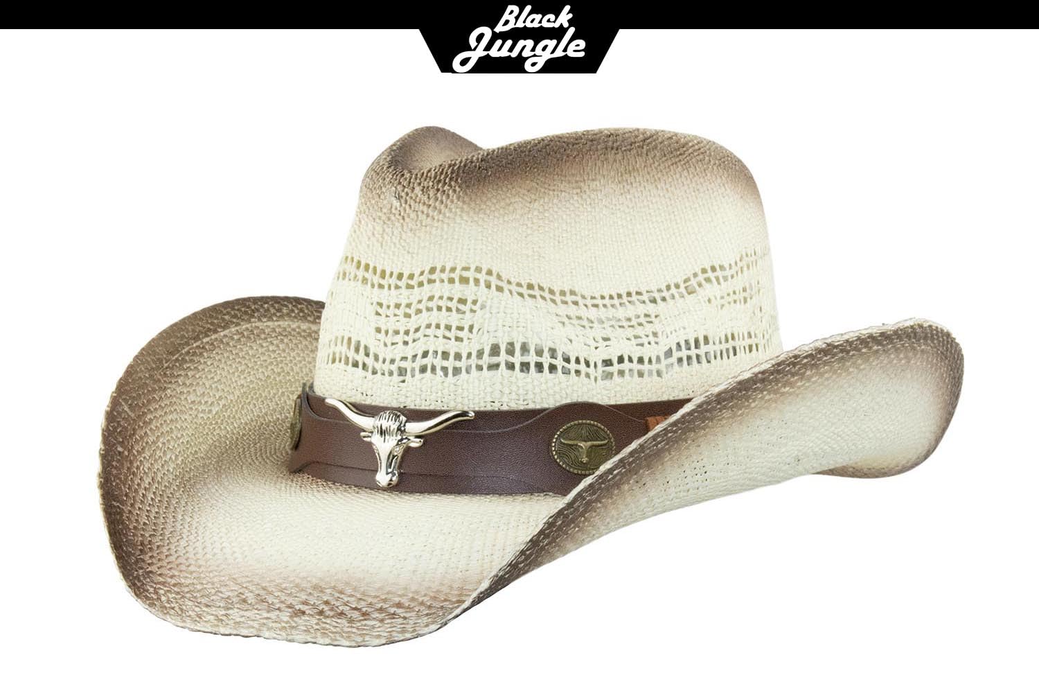 Black Jungle Manas - Sombrero de paja para el verano