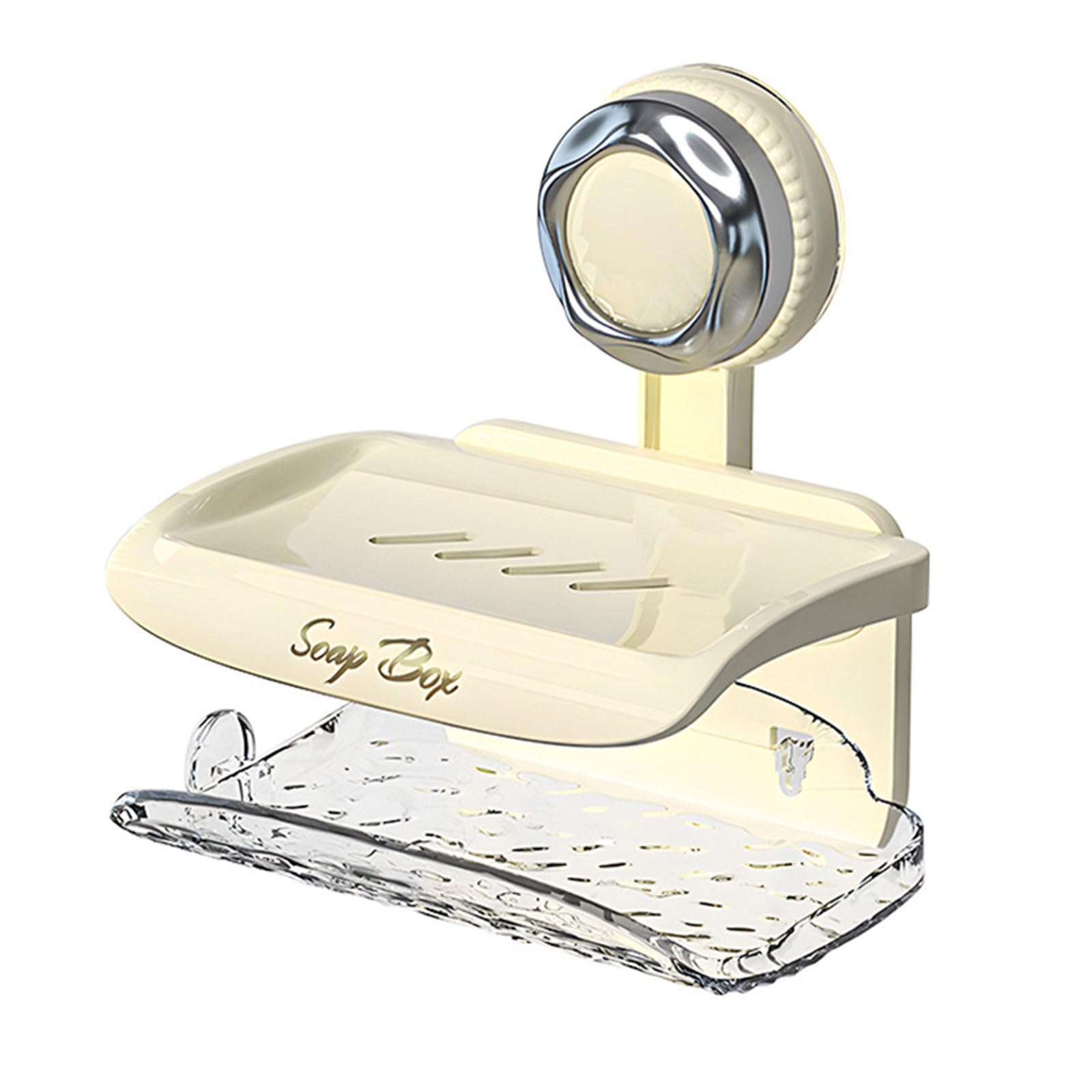 Suction Cup Soap Wall Mounted NonSlip Drain Rack Bathroom Organizers Space Saving Space Saving Bathroom Organizers