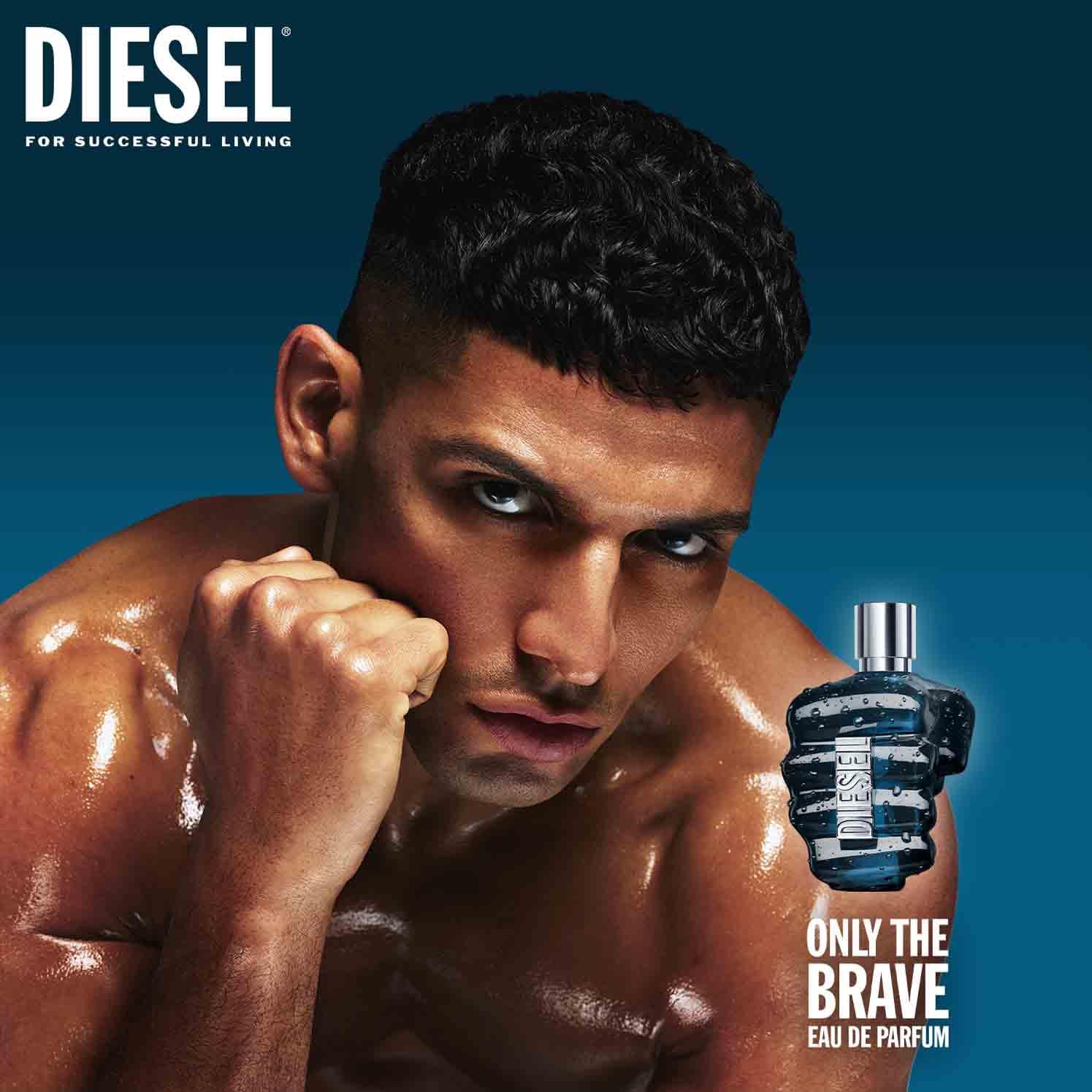 Diesel Only The Brave Eau de Parfum Uomo, Profumo Uomo Intenso e Persistente, Fragranza Energizzante, Note di Mandarino, Salvia Sclarea e Cuoio, A Lunga Durata, Profumo di Lusso per Uomo