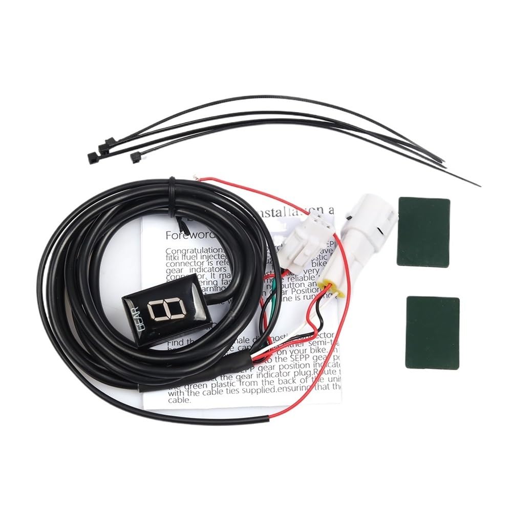Indicatore di Marcia Digitale per Moto GSF650 GSF 650 2006 2007 2008 2009-2014 2015 Accessori per Moto Indicatore di Marcia da 1 a 6 velocità (Arancione)