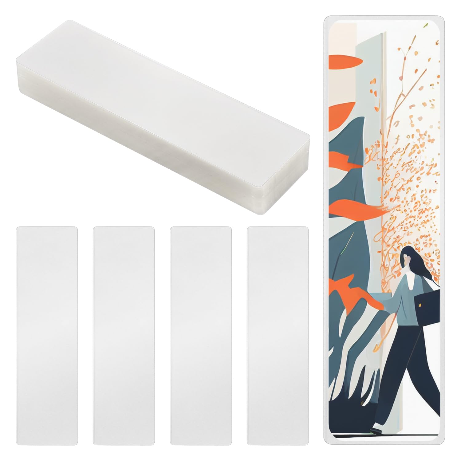 100pcs Bookmark Laminating Pouches
