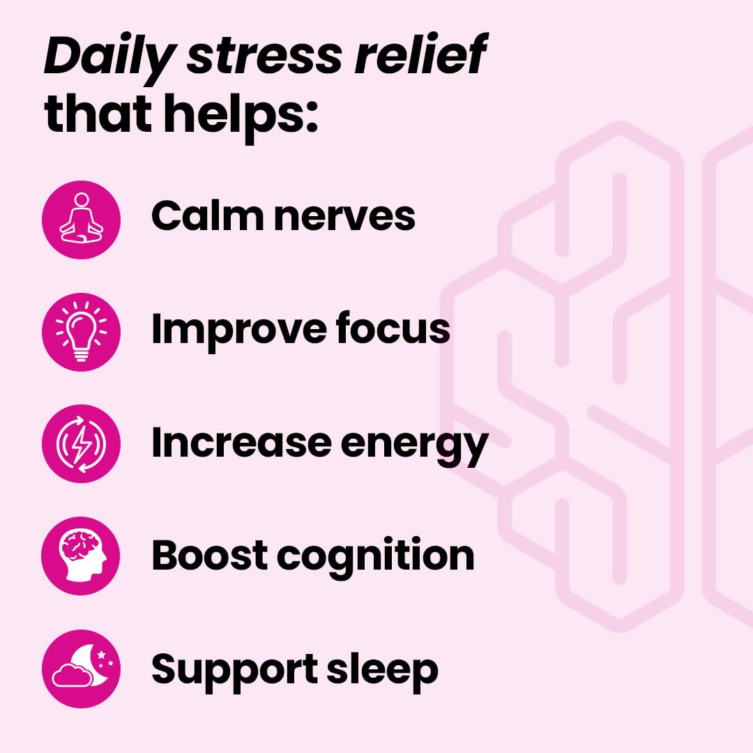 LifeSeasons NeuroQ Calm Focus Capsules - Stress Relief Supplement - Supports Mental Function & Relaxation - Sensoril Ashwagandha, Magnesium, GABA, L-Theanine, Andean Cocoa & Kava Kava - 60 Capsules — Amazon image 2