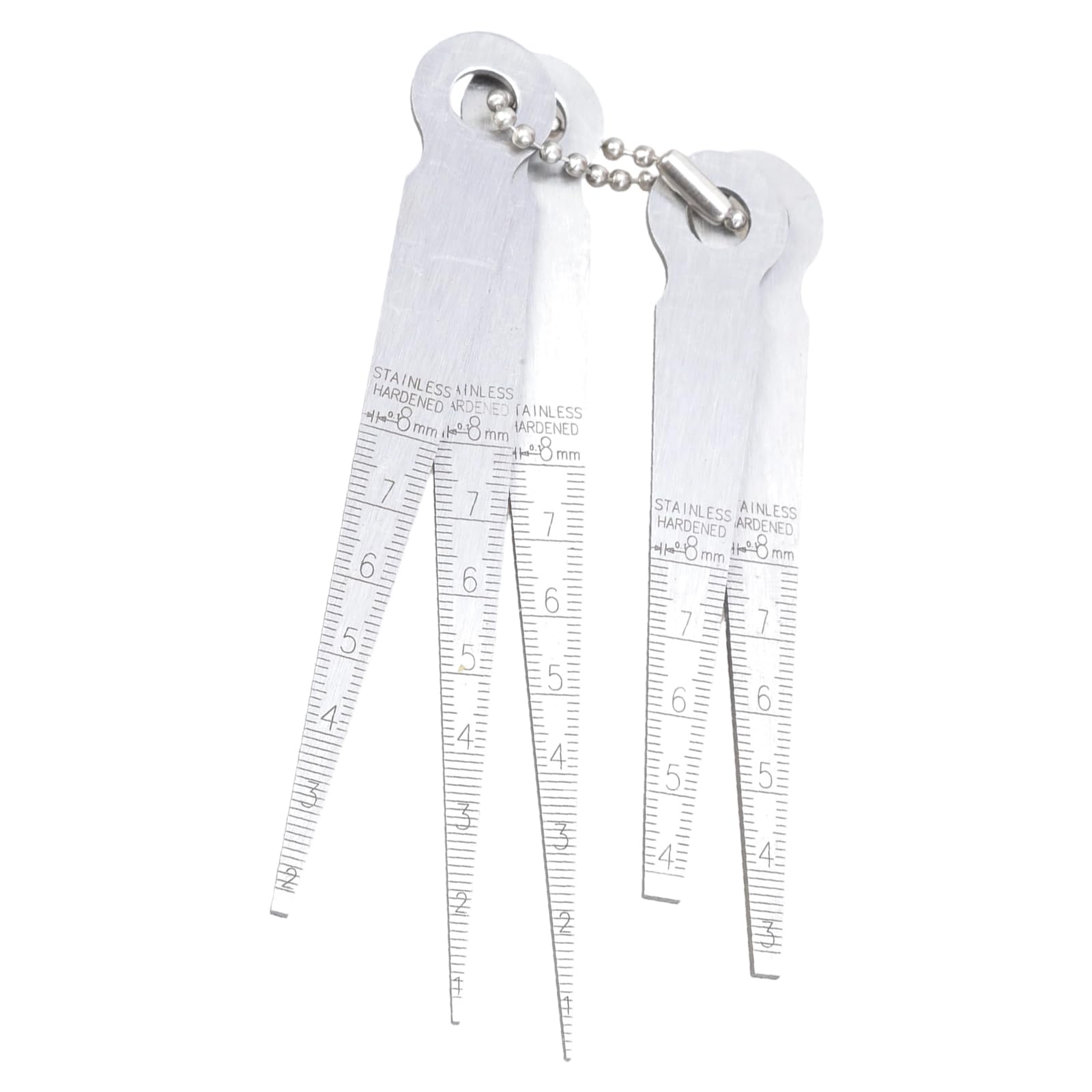 Xigacgeh A 5Pcs Steel Taper Feeler Gauges Set Metalworking Space Gauges For Ccurate Space Thickness Measurement In Welding & Machinery Precisions Inspection Tool