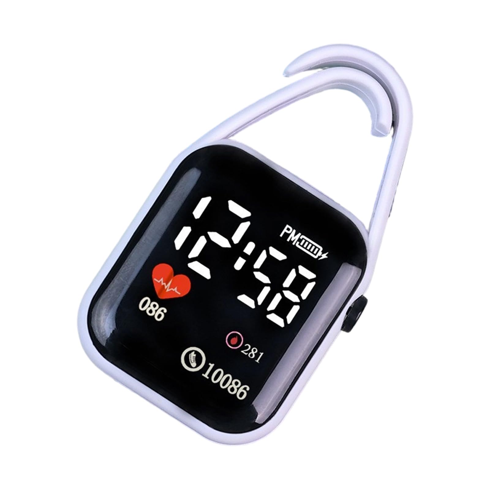 Tizuqe Keychain Watch with Clear Display Night Light Keyring Touch Digital Watch Suitable for Teens and Adults Square Keychain