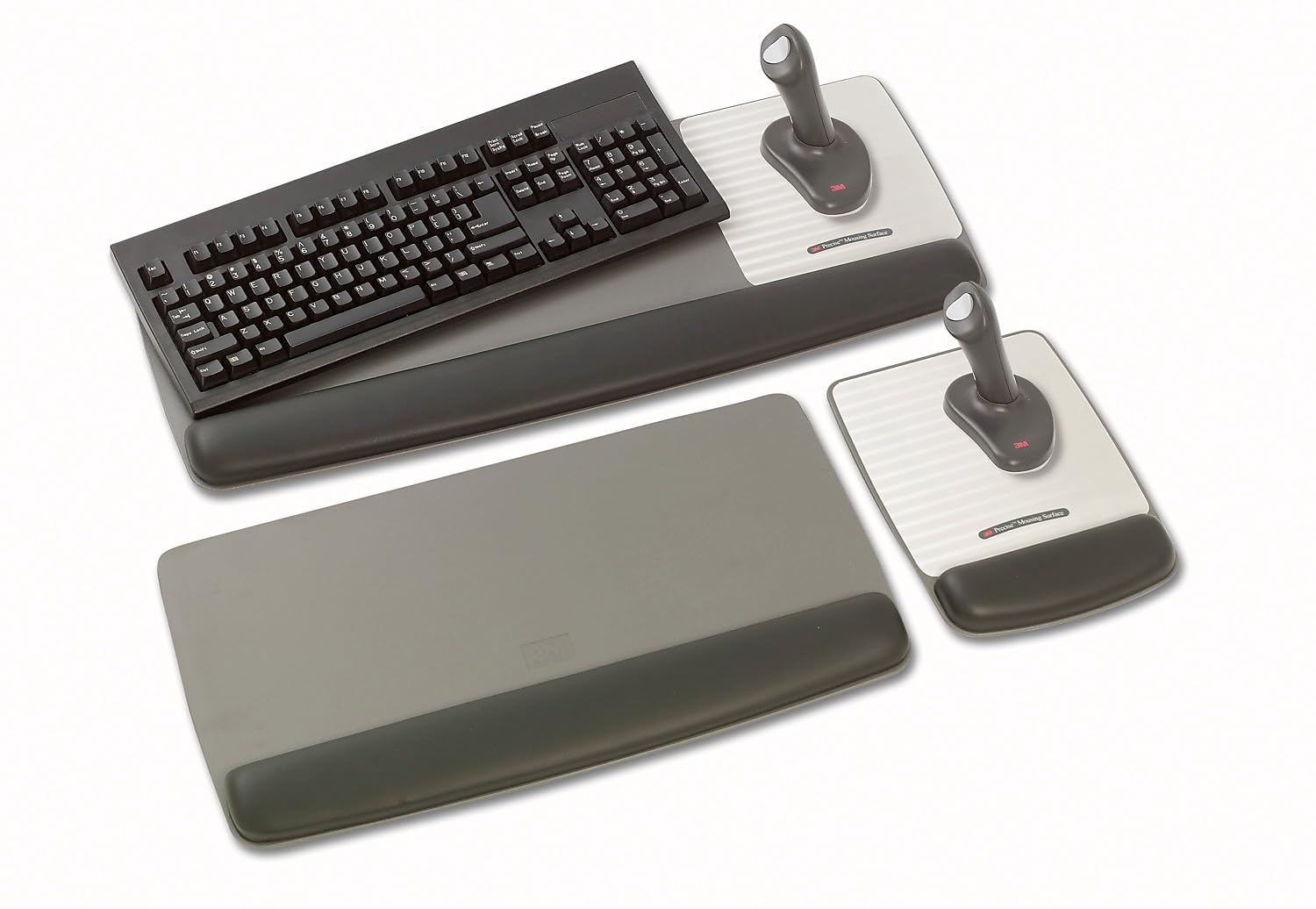 3M Wr420le Gel-Handgelenkauflage für Tastatur, 49,5 x 26,7 cm, schwarzes Kunstleder