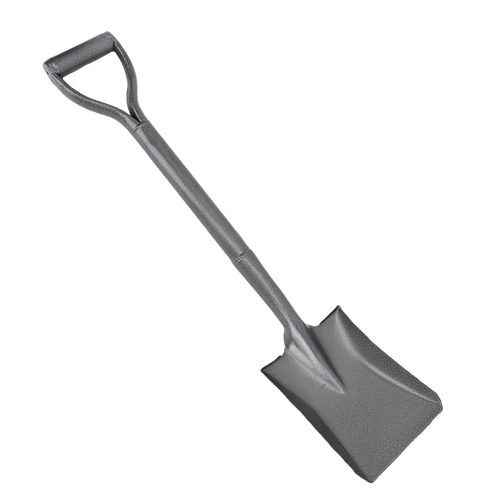 Hyuduo Pala Interamente in Metallo, Manico Corto Tondo a D in Acciaio Al Manganese, Design Ergonomico per Giardinaggio e Scavo, 76 Cm
