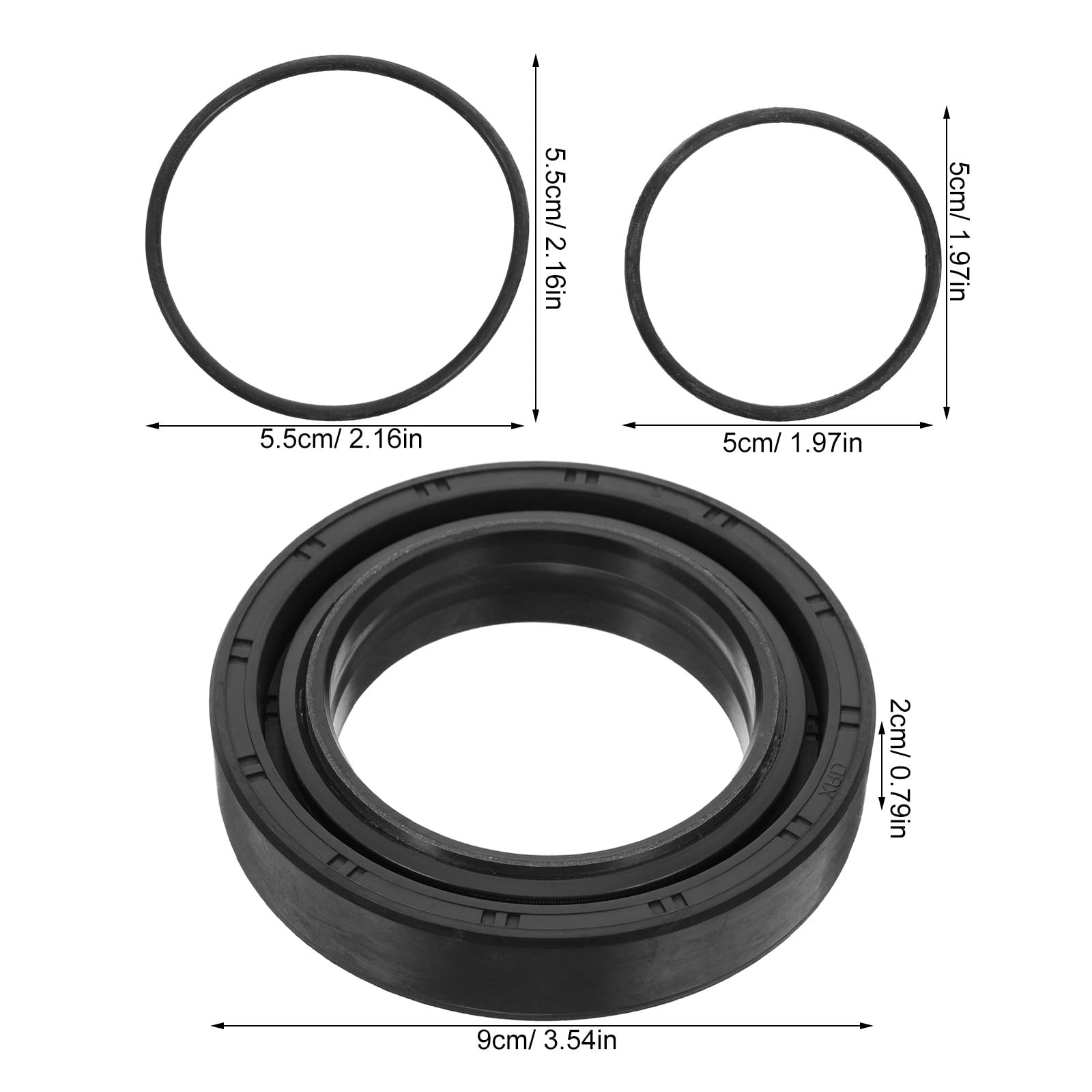 Lurrose 1 set di guarnizioni per cilindro compatibile con Kubota - Kit guarnizioni paraolio - Ricambio per la riparazione del cilindro idraulico per la manutenzione di attrezzature per caricatore