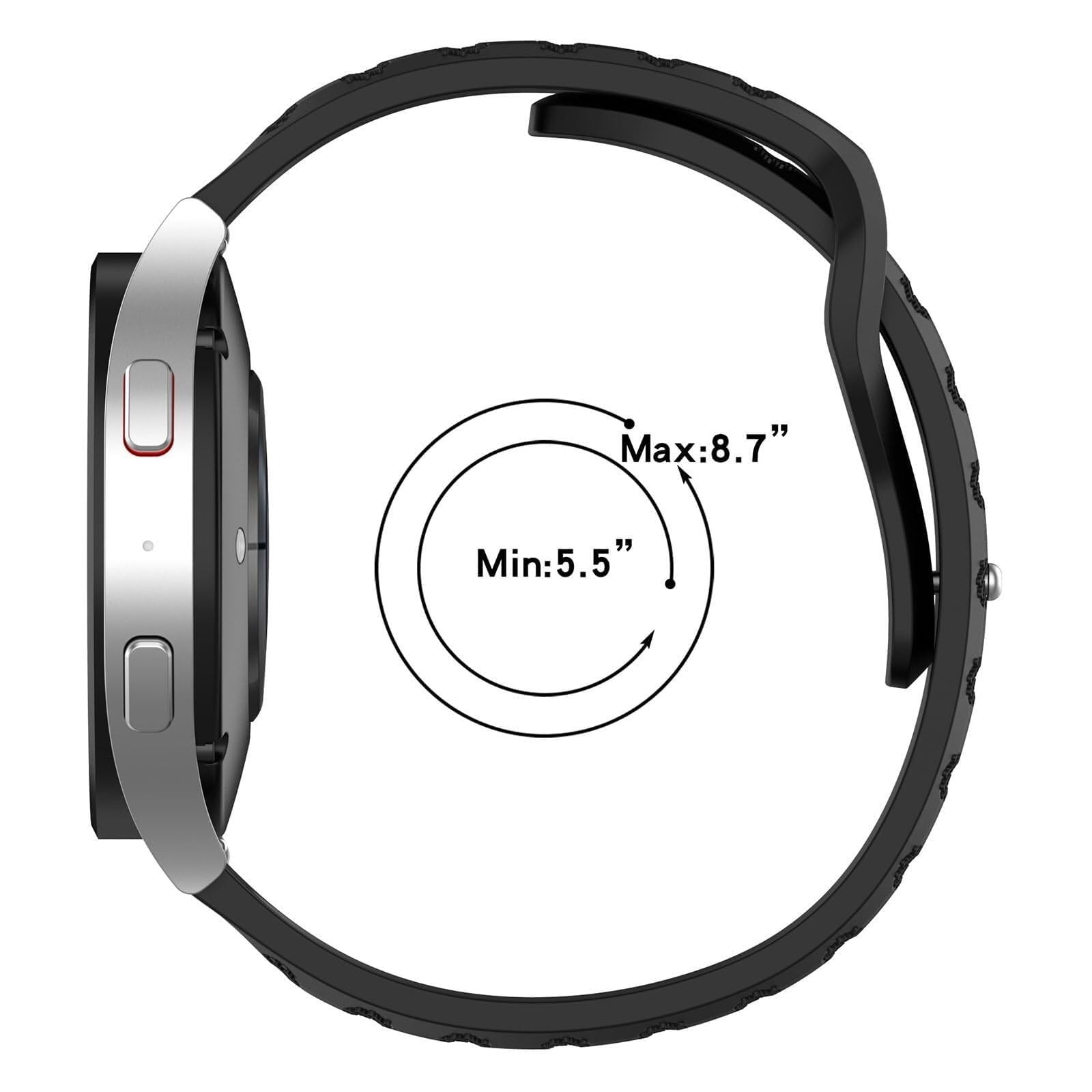 Cinturini per orologio robusti da 3 pezzi 20mm 22mm, cinturino per orologio a sgancio rapido con fibbia quadrata in metallo ridisegnata, cinturini sportivi di ricambio in morbido silicone trasp