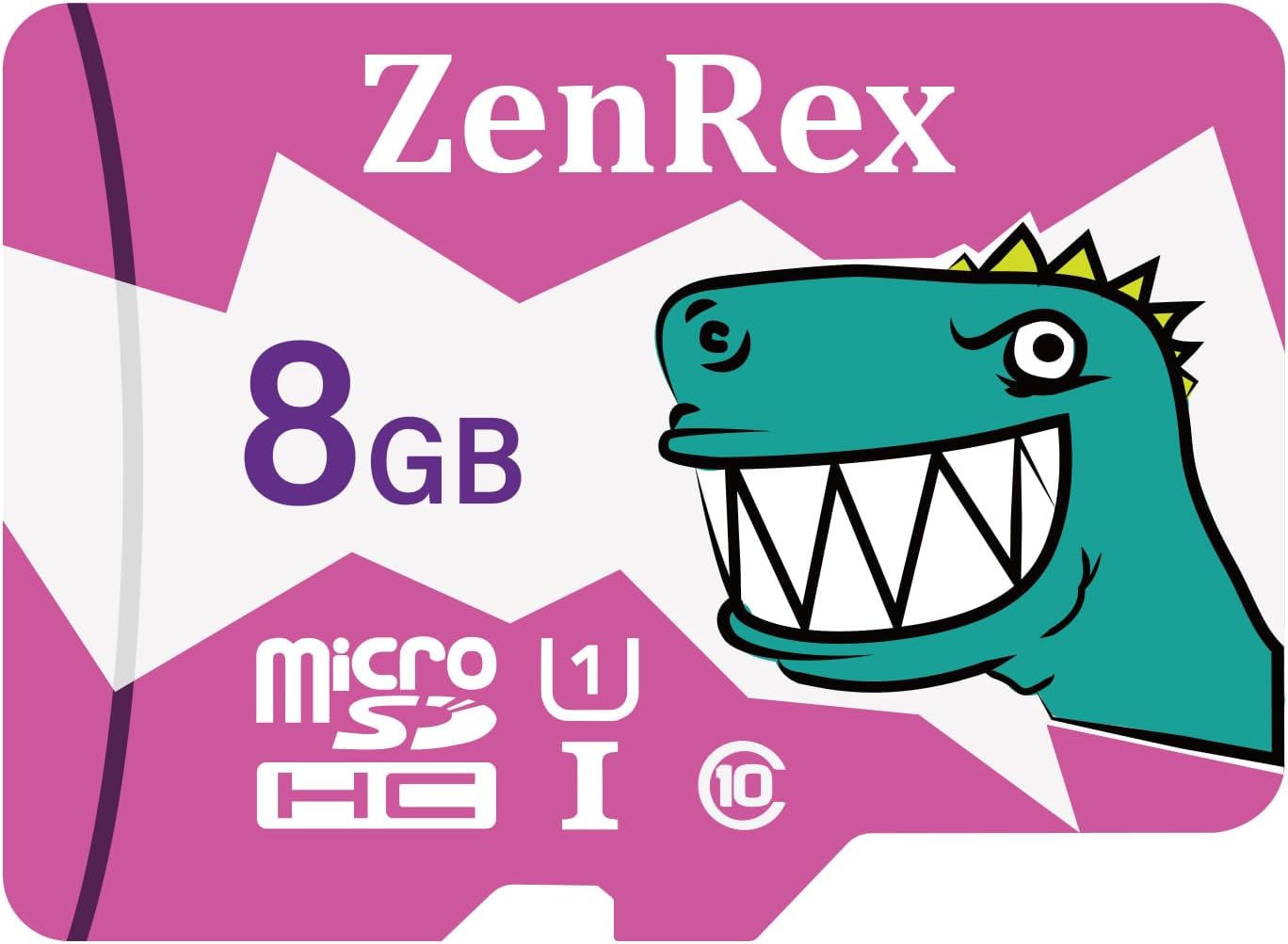 ZenRex 8GB Micro SDHC High Speed 4K UHD Full HD Video Recording C10 U1 Memory Card for Camera Tablet Smartphone