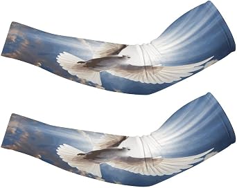 Dove Sky UV Sun Protection Arm Sleeves Cooling Sleeves to Cover, Sports Compression Sleeve