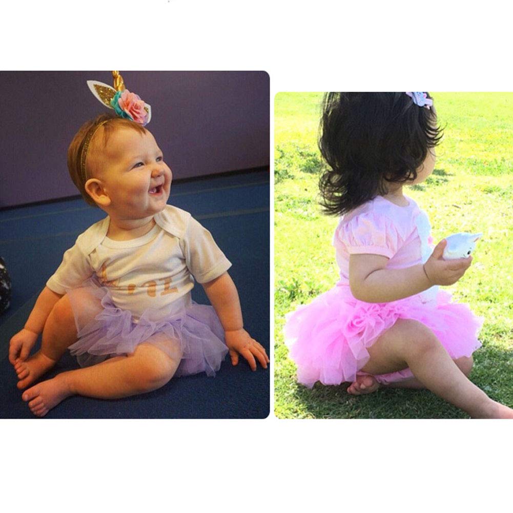 Tutu Röcke Baby Mädchen Super süße Tüllrock Minirock Prinzessin Rock + Stirnband Kleid Outfits Fotografie Geburtstag