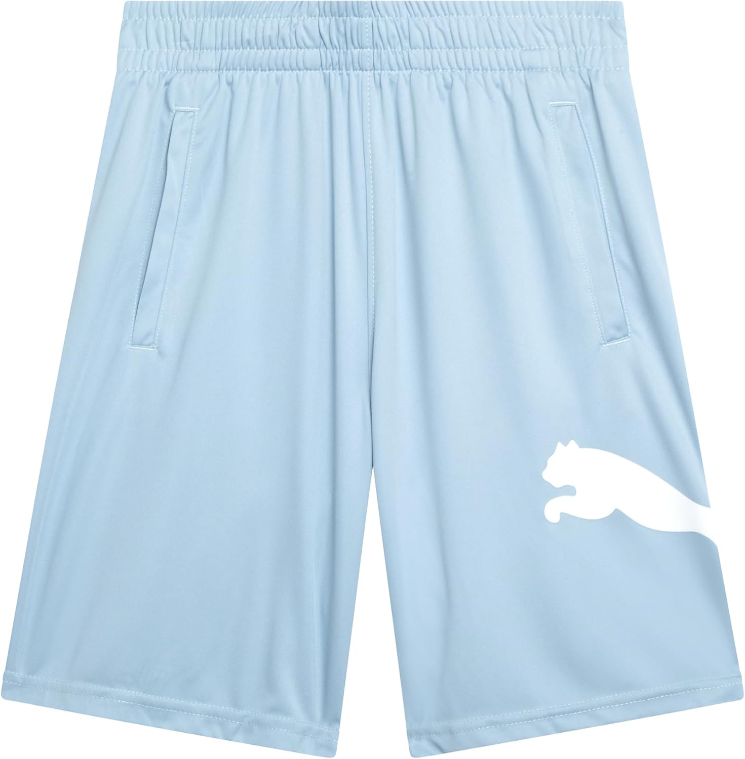 PUMA Boys Athletic Shorts - Quick Dry Breathable Interlock Performance Boys Basketball Shorts with Pockets (Sizes: 4-20)