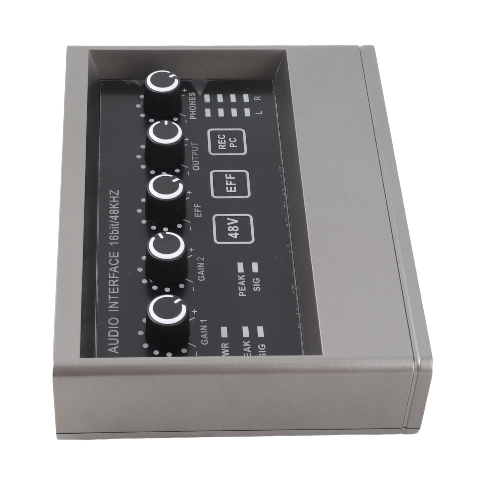 Mezclador de Tarjeta de Sonido en Vivo con Reverberación DSP para Grabación de Estudio, Reducción de Ruido para un Sonido Claro, para Productores Musicales y Diseñadores de