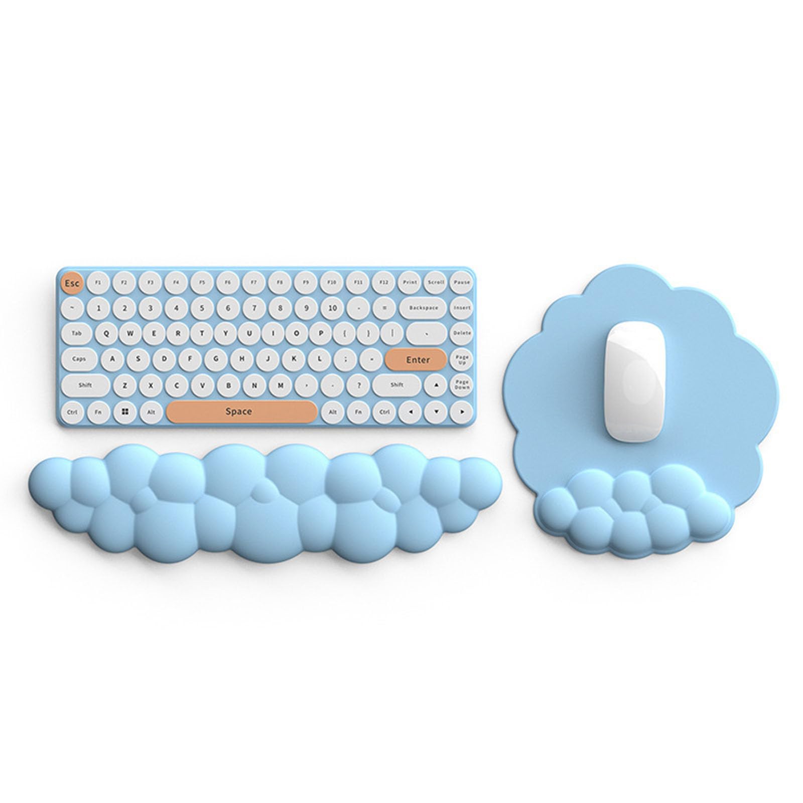 Poggiapolsi Combo Mouse Supporto per il polso Pad Ergonomico Dolore Simpatico Accessorio da scrivania Antiscivolo Poggiapolsi Set Poggiapolsi Combo Mouse Supporto per il polso Ergonomico