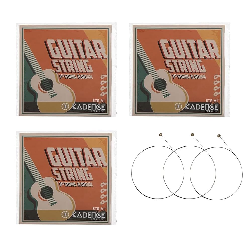 Kadence Acoustic Guitar Single 1st E String STRA-1ST Pack of 3-image-14