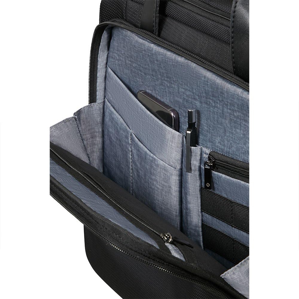 Samsonite XBR 2.0 - Teczka 15,6 cala rozszerzalna z 3 przedziałami, 40,5 cm, 20/28 L, czarny (czarny)