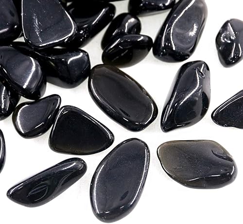 Miniatura 3 de Swpeet 1 libra de ágata negra pequeños rodados piedra rubí en fucsita trozos triturados piedra triturada piedras de forma irregular 0.3-0.5 pulgadas