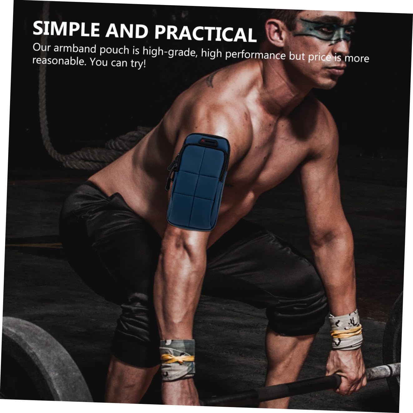 Housoutil 3 Fundas Elásticas para Teléfono para Correr Reflectantes para El Brazo para El Brazo