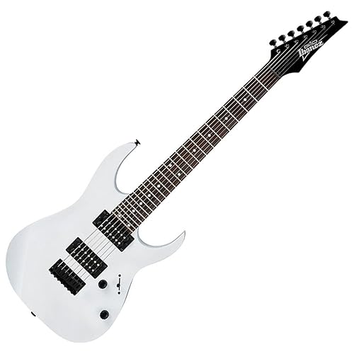 Ibanez GRG 7-String Solid-Body Electric Guitar, Right, White, Full