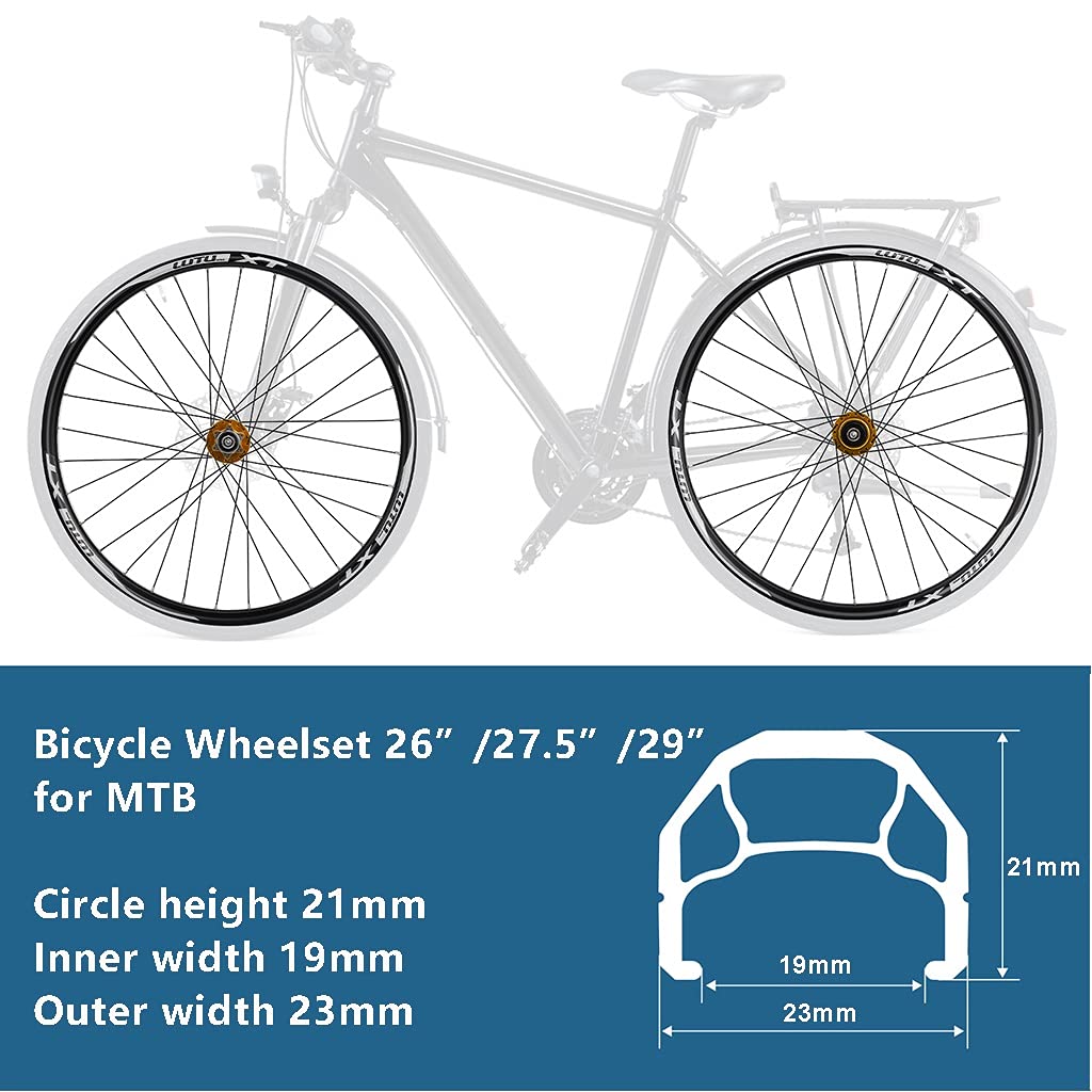 Zestaw kół do roweru górskiego 26 27,5 29 cali zestawy kołowe obręcz 7-11 prędkości piasty koła hamulec tarczowy 32H Quick Release