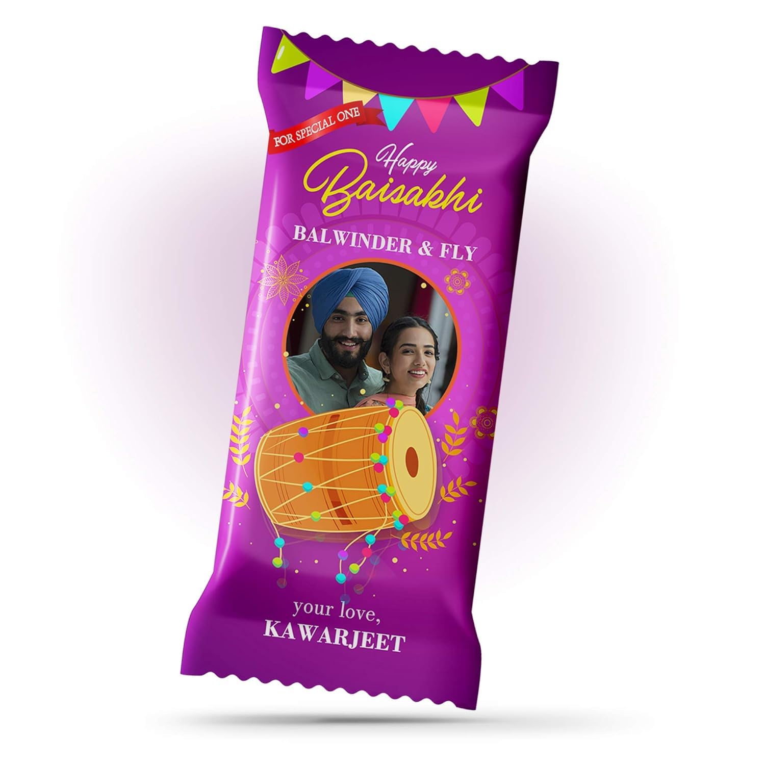 Chocolates Large Bar Personalized Gifts Customized with Name Photo Print Message (3, Big)