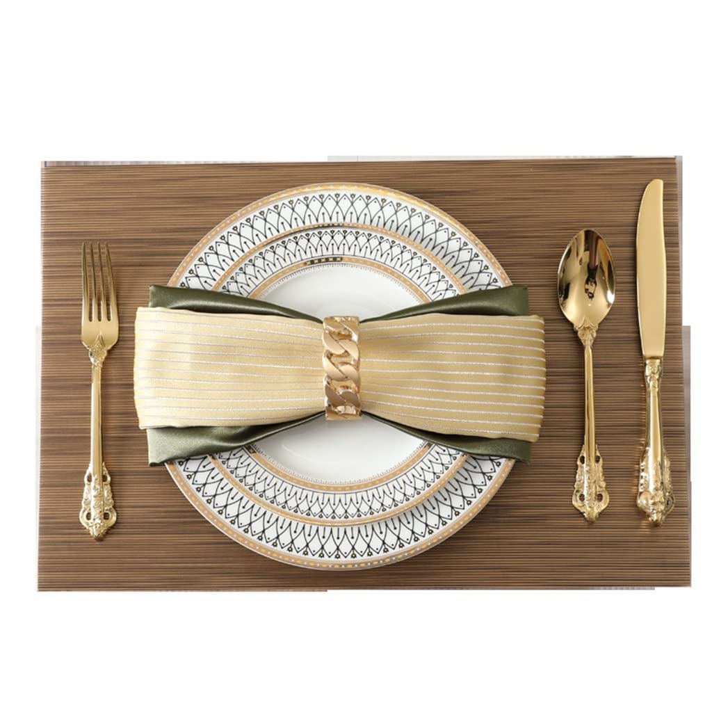 Sets de table en cuir western antidérapants et faciles à laver