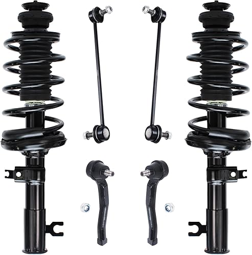 Detroit Axle - Kit de puntales delanteros de 6 piezas para Chevrolet Aveo Aveo5 Pontiac G3 Wave, barra estabilizadora, varillas de acoplamiento