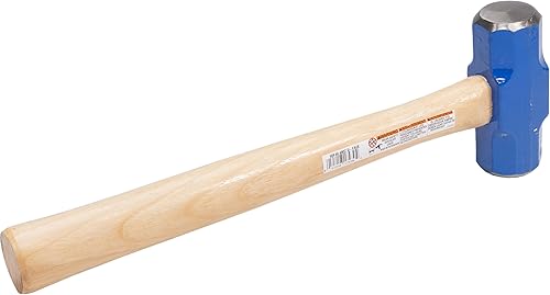Miniatura 4 de Vaughan SDF48 - Martillo de doble cara de 3 libras, mango de nogal tratado con llama, 16 pulgadas de largo.