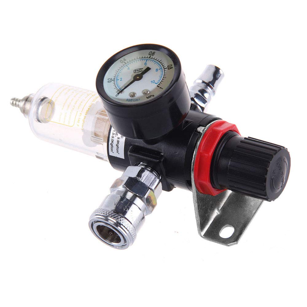 G1/2in luchtcompressorfilter, waterolieafscheider, met manometer