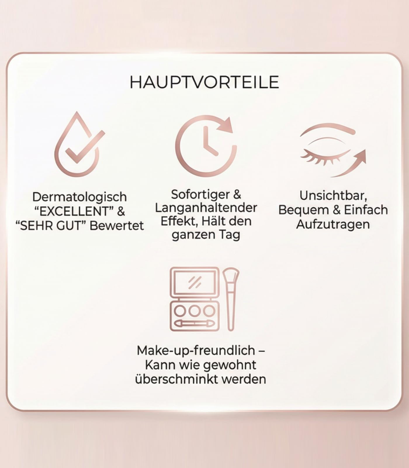 MAGICSTRIPES - Schlupflid Tape Augenlidlift & Lidkorrektur ohne OP, Transparente Augenlid Stripes für intensiven Lift & wachen Blick – 64 Stück (Größe L)