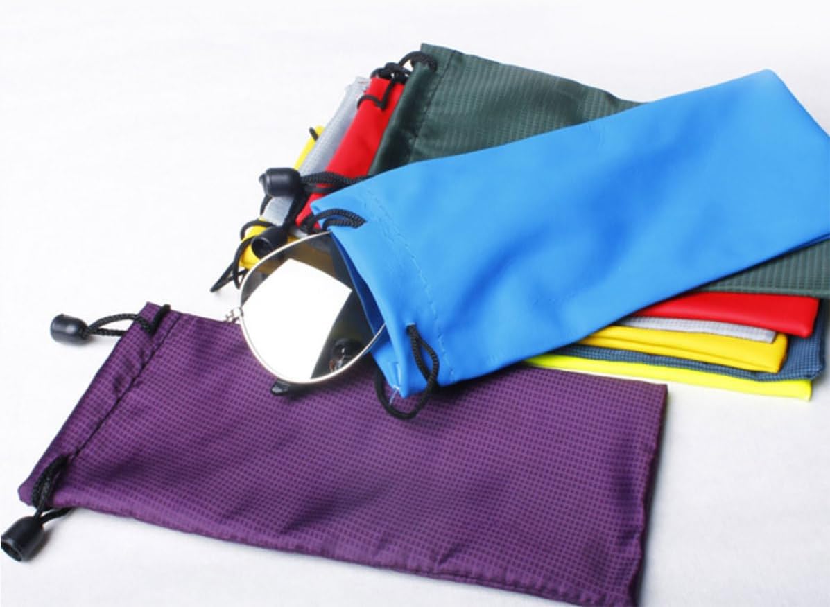 SUPVOX 5pcs Waterproof Eyeglasses Bag Cloth Sunglasses Organizer for Travel image 4